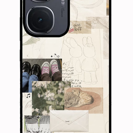 Soft Aesthetic IQOO Neo9 Pro Glass Case Back Cover by Casekaro