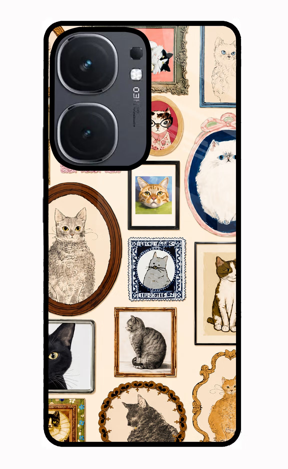 Mirror Cats IQOO Neo9 Pro Glass Case