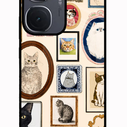 Mirror Cats IQOO Neo9 Pro Glass Case Back Cover by Casekaro