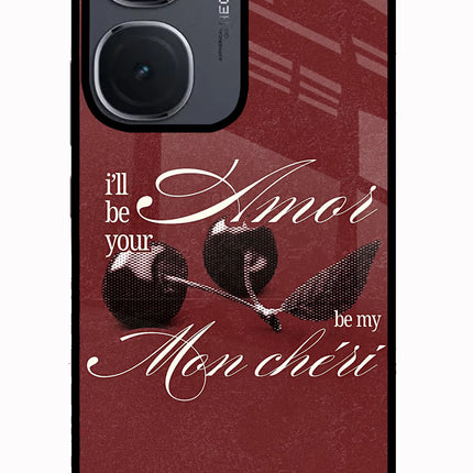 Velvet Cherry IQOO Neo9 Pro Glass Case Back Cover by Casekaro
