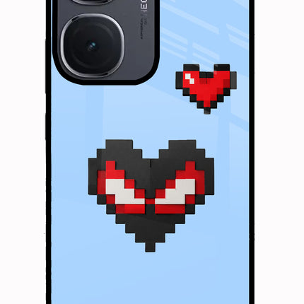 Peter Heart IQOO Neo9 Pro Glass Case Back Cover by Casekaro