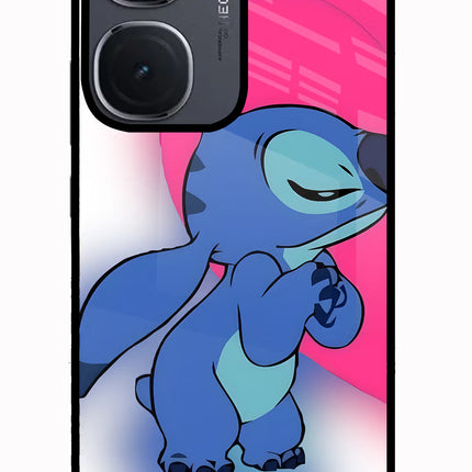 Stitch Hug IQOO Neo9 Pro Glass Case Back Cover by Casekaro