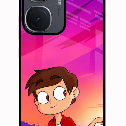 Marco Sunset IQOO Neo9 Pro Glass Case Back Cover by Casekaro