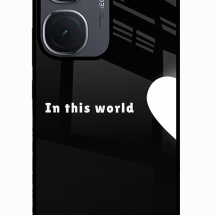 This World IQOO Neo9 Pro Glass Case Back Cover by Casekaro