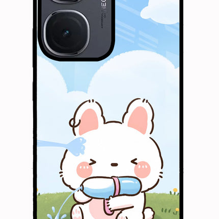 Bunny Treat IQOO Neo9 Pro Glass Case Back Cover by Casekaro