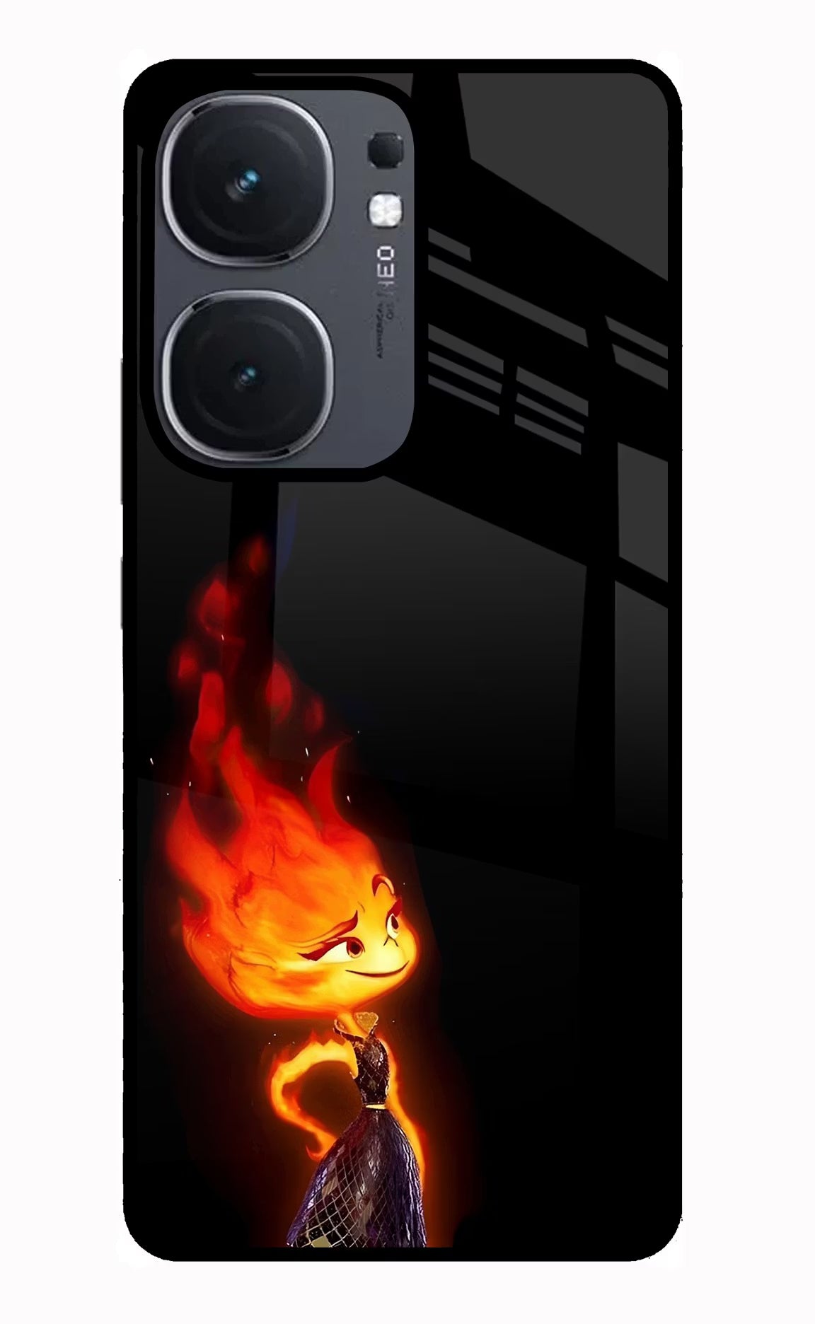 Ember Flame IQOO Neo9 Pro Glass Case