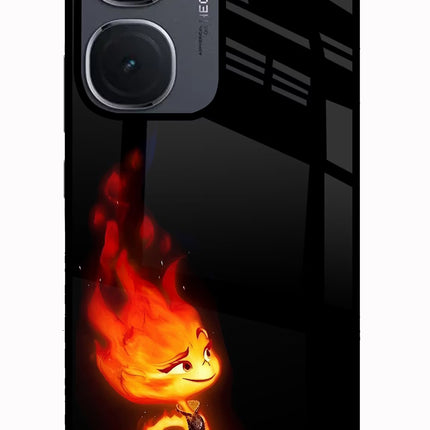 Ember Flame IQOO Neo9 Pro Glass Case Back Cover by Casekaro
