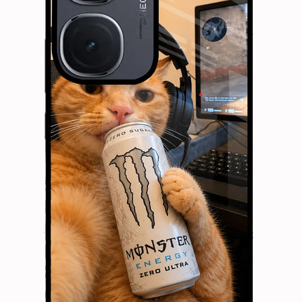 Gamer Cat Energy IQOO Neo9 Pro Glass Case