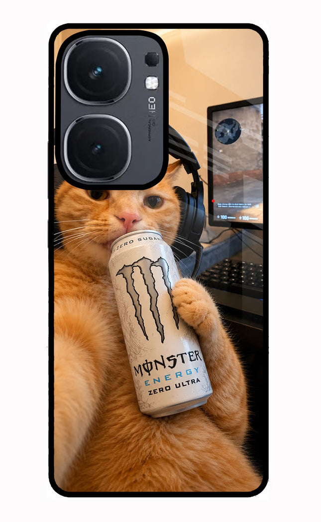 Gamer Cat Energy IQOO Neo9 Pro Glass Case