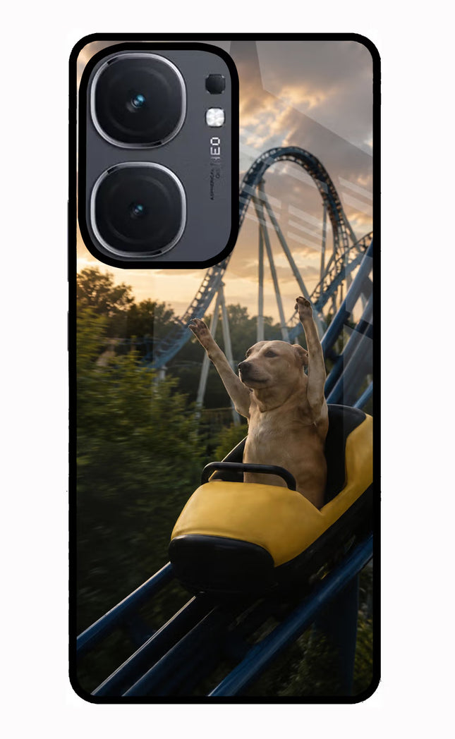 Rollercoaster Dog IQOO Neo9 Pro Glass Case
