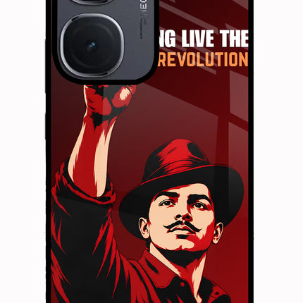 Bhagat Singh Revolution IQOO Neo9 Pro Glass Case Back Cover by Casekaro