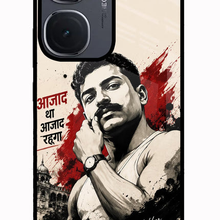 Chandrashekhar Azad Fearless IQOO Neo9 Pro Glass Case Back Cover by Casekaro