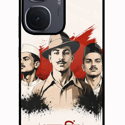 Bhagat Singh Trio IQOO Neo9 Pro Glass Case Back Cover by Casekaro