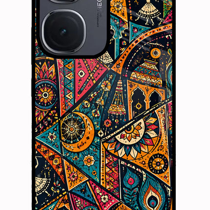 Folk Print IQOO Neo9 Pro Glass Case