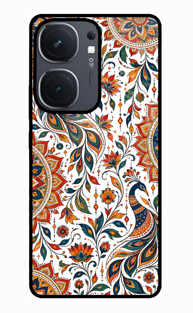 White Mayura IQOO Neo9 Pro Glass Case