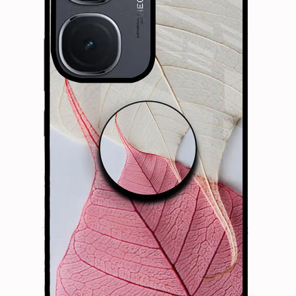 White Pink Leaf IQOO Neo9 Pro Pop Case by Casekaro
