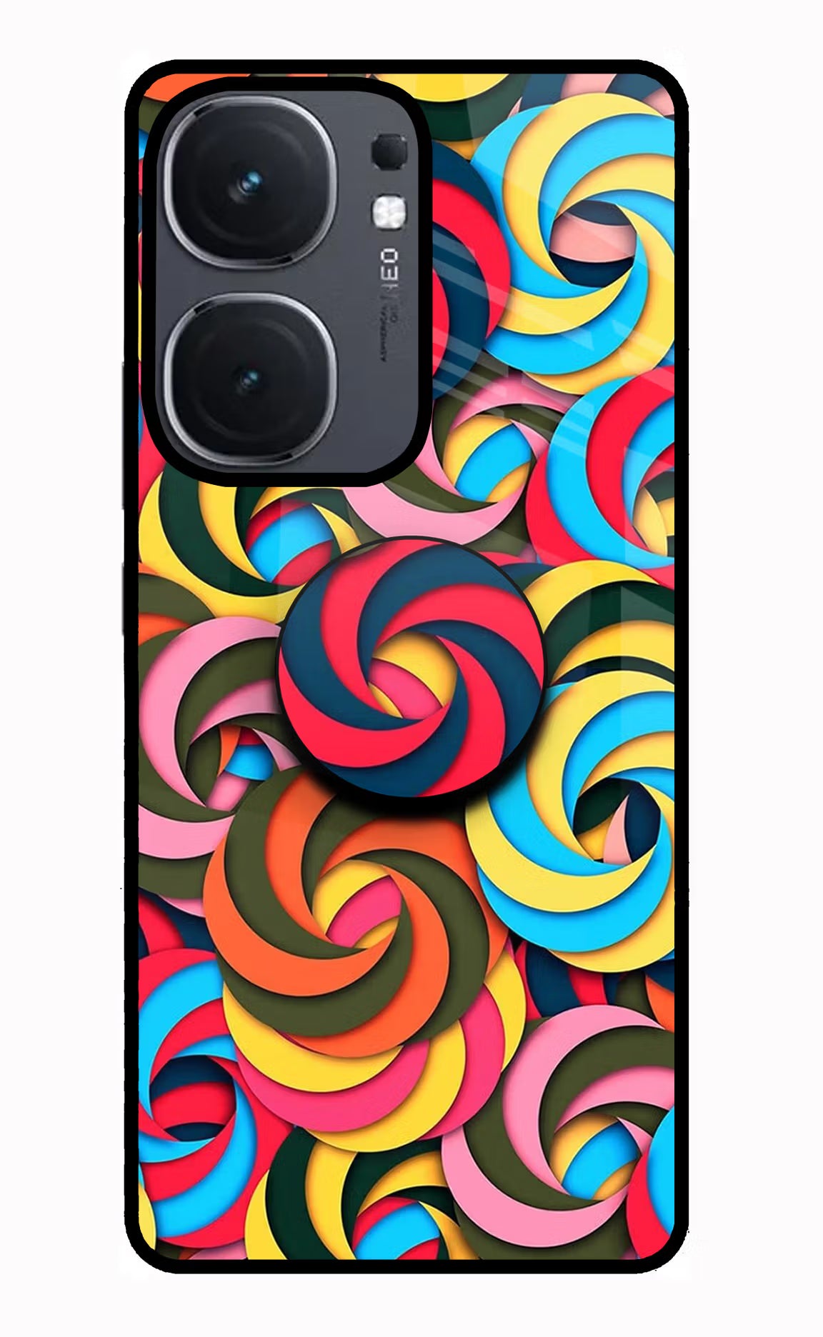 Spiral Pattern IQOO Neo9 Pro Pop Case by Casekaro