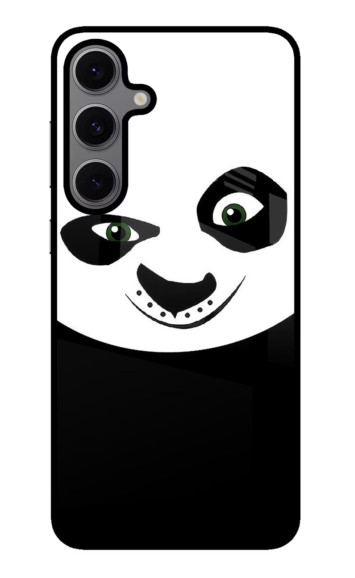 Panda Samsung S24 FE 5G Glass Case Back Cover by Casekaro