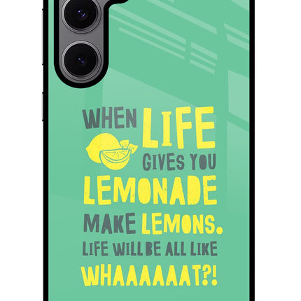 Quote Samsung S24 FE 5G Glass Case Back Cover by Casekaro