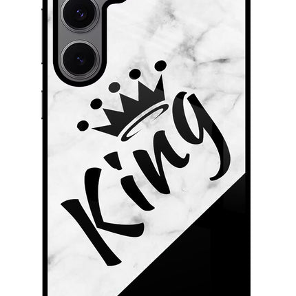 King Samsung S24 FE 5G Glass Case Back Cover by Casekaro