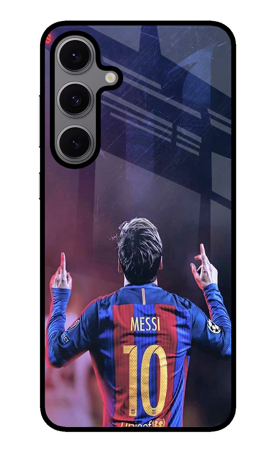 Messi Samsung S24 FE 5G Glass Case Back Cover by Casekaro