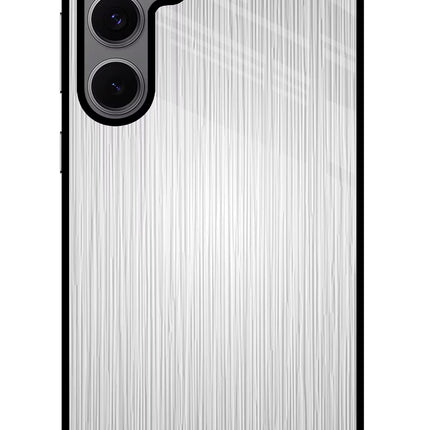 Wooden Grey Texture Samsung S24 FE 5G Glass Case Back Cover by Casekaro