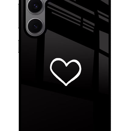 Heart Samsung S24 FE 5G Glass Case Back Cover by Casekaro