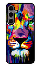 Lion Samsung S24 FE 5G Glass Case