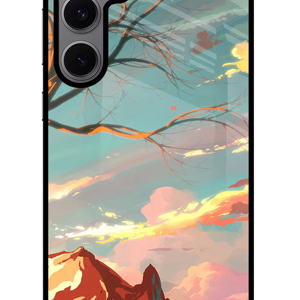 Scenery Samsung S24 FE 5G Glass Case Back Cover by Casekaro