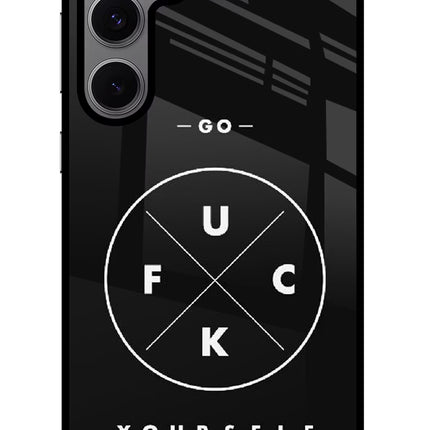 Go Fuck Yourself Samsung S24 FE 5G Glass Case Back Cover by Casekaro