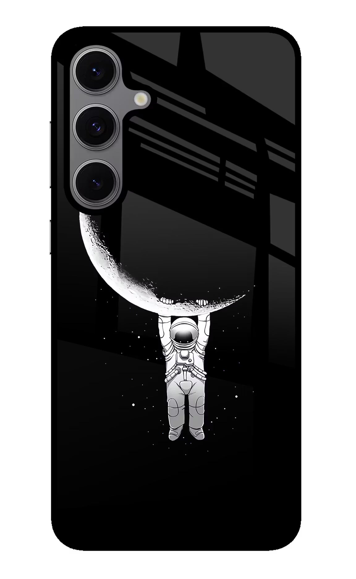 Moon Space Samsung S24 FE 5G Glass Case Back Cover by Casekaro