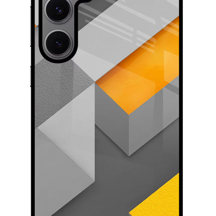 Abstract Samsung S24 FE 5G Glass Case Back Cover by Casekaro