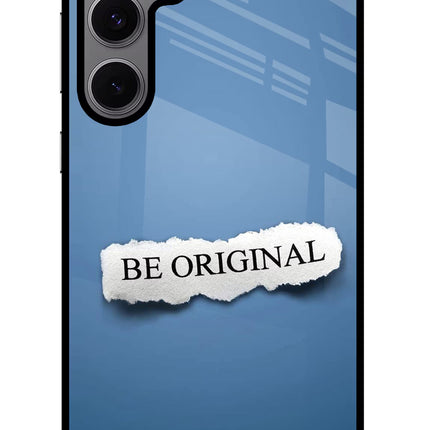 Be Original Samsung S24 FE 5G Glass Case Back Cover by Casekaro