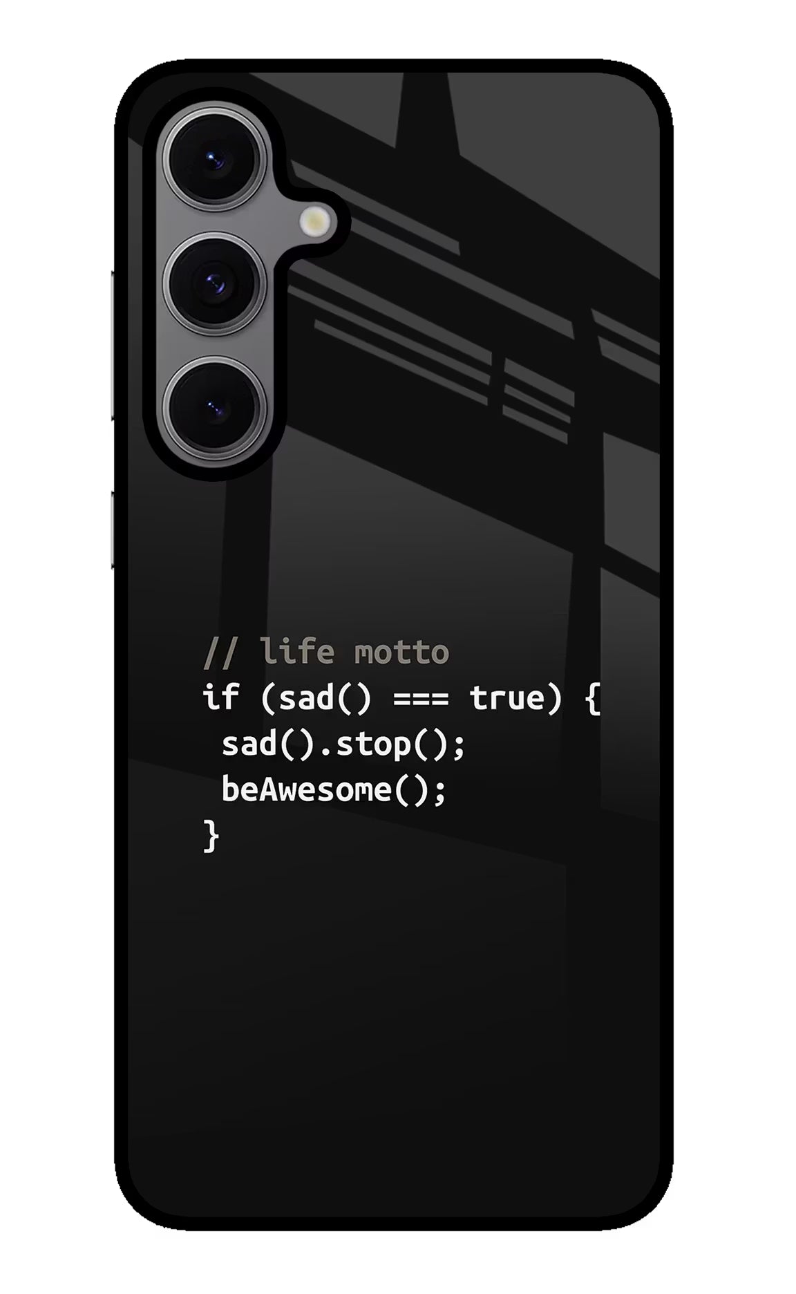 Life Motto Code Samsung S24 FE 5G Glass Case