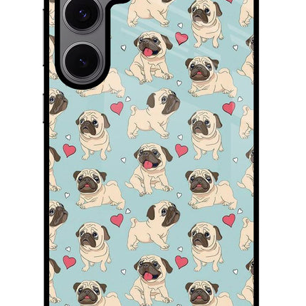 Pug Dog Samsung S24 FE 5G Glass Case Back Cover by Casekaro