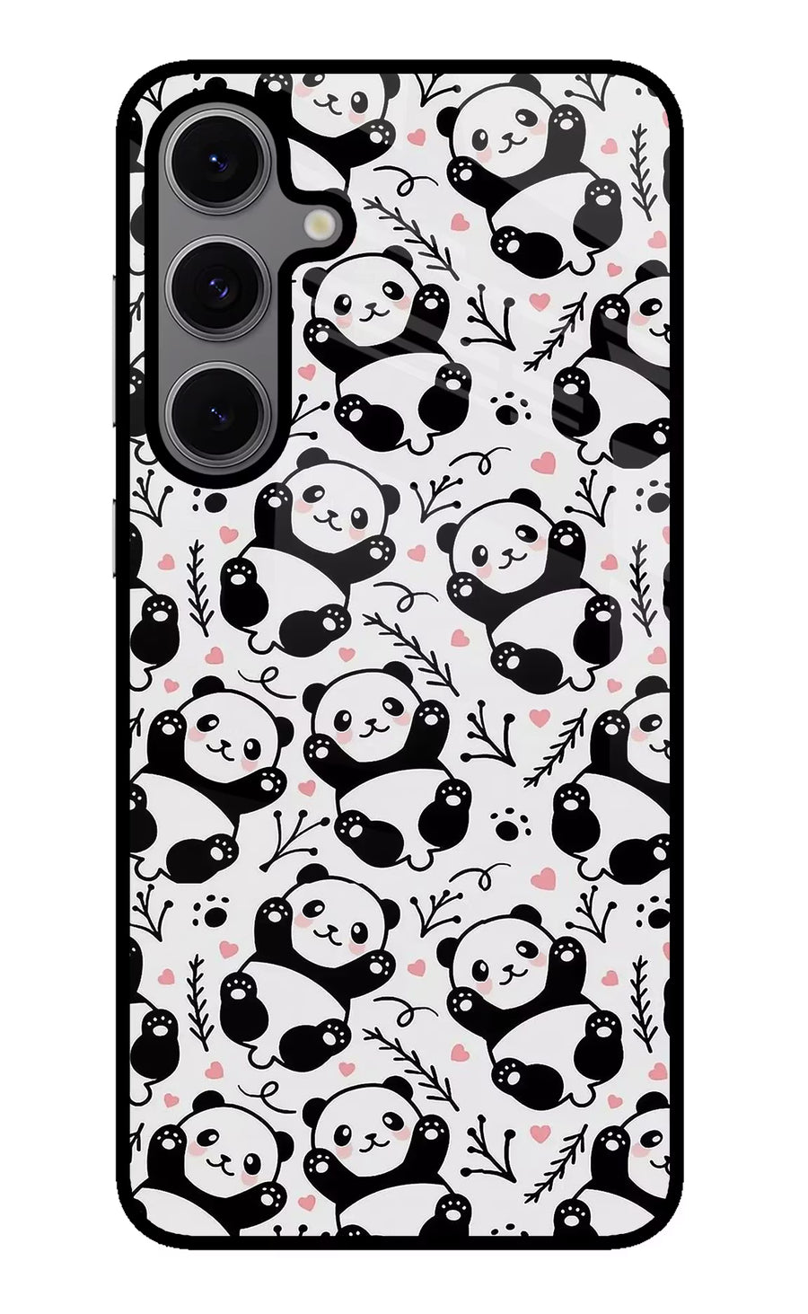 Cute Panda Samsung S24 FE 5G Back Cover, Metal case