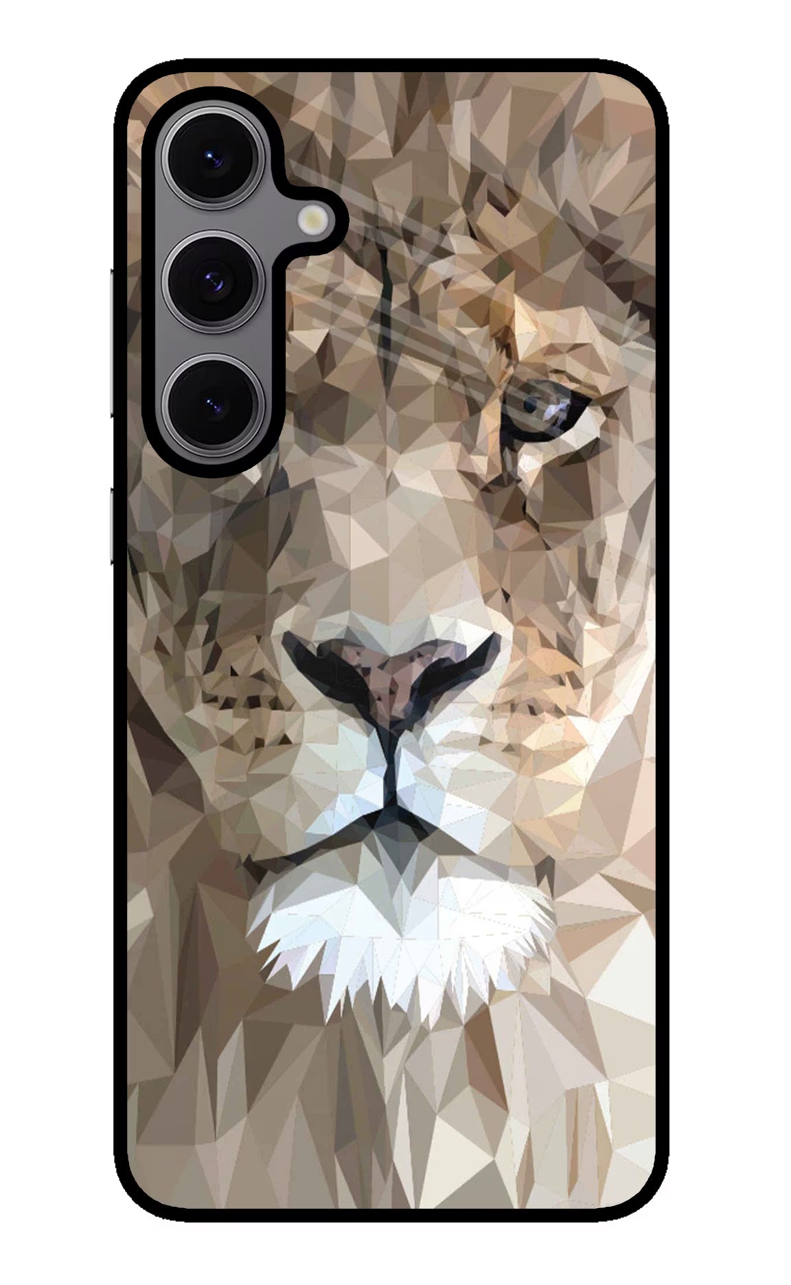 Lion Art Samsung S24 FE 5G Glass Case Back Cover by Casekaro
