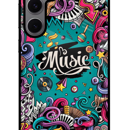 Music Graffiti Samsung S24 FE 5G Glass Case