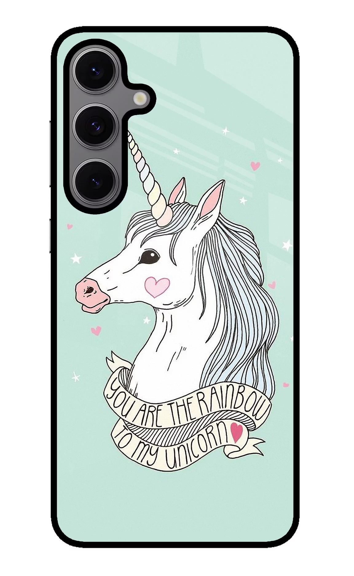 Unicorn Wallpaper Samsung S24 FE 5G Glass Case Back Cover by Casekaro