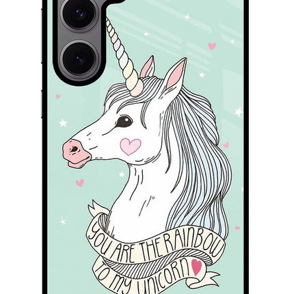 Unicorn Wallpaper Samsung S24 FE 5G Glass Case Back Cover by Casekaro