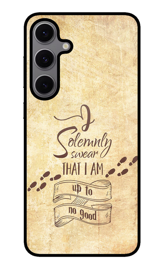 I Solemnly swear that i up to no good Samsung S24 FE 5G Glass Case