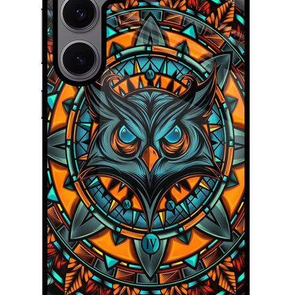 Angry Owl Art Samsung S24 FE 5G Glass Case