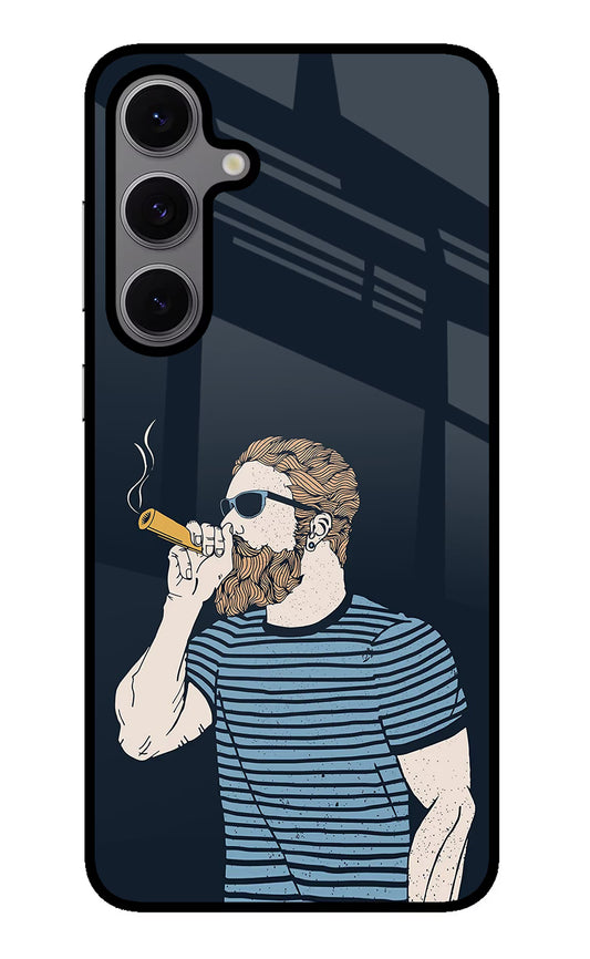 Smoking Samsung S24 FE 5G Glass Case