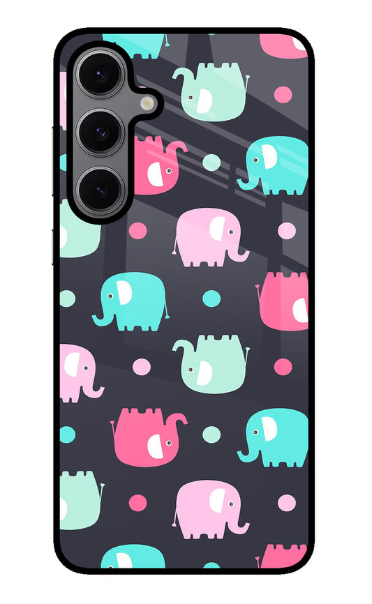 Elephants Samsung S24 FE 5G Glass Case