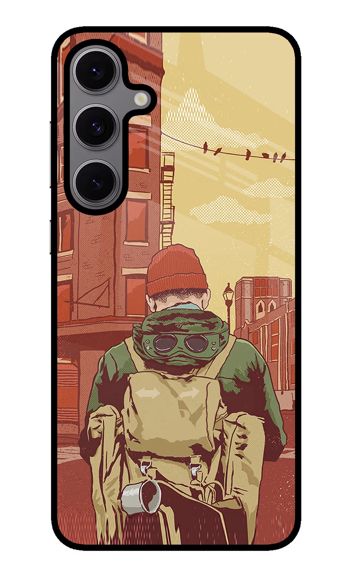 Adventurous Samsung S24 FE 5G Glass Case Back Cover by Casekaro