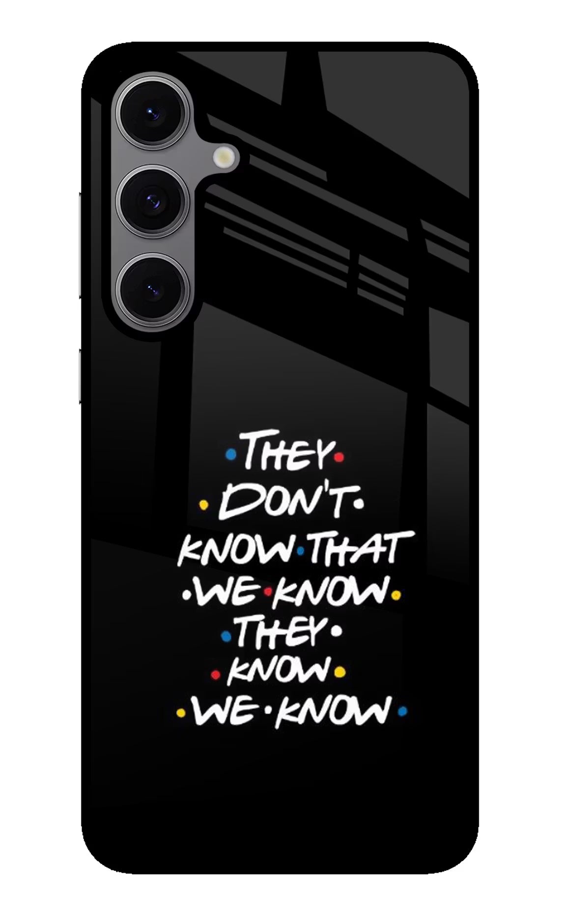 FRIENDS Dialogue Samsung S24 FE 5G Glass Case