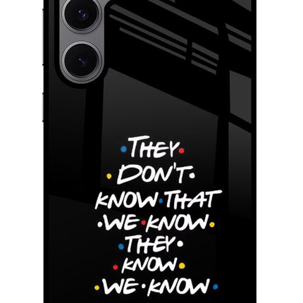 FRIENDS Dialogue Samsung S24 FE 5G Glass Case Back Cover by Casekaro