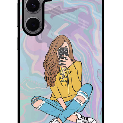 Selfie Girl Samsung S24 FE 5G Glass Case