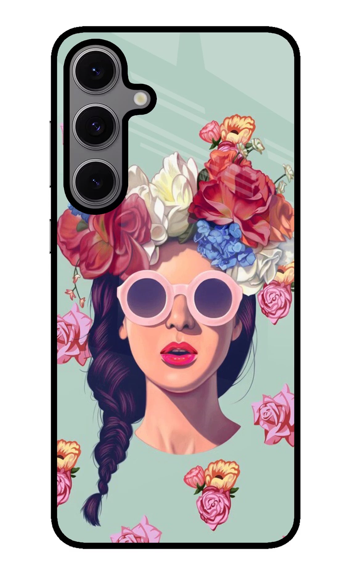 Pretty Girl Samsung S24 FE 5G Glass Case Back Cover by Casekaro