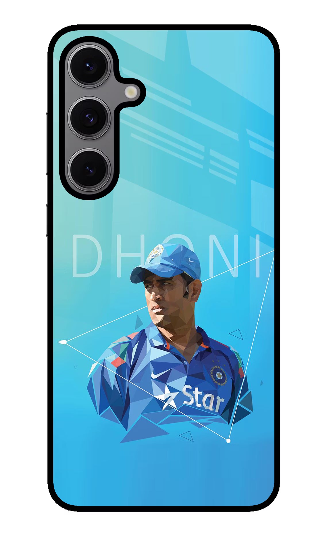 Dhoni Artwork Samsung S24 FE 5G Glass Case